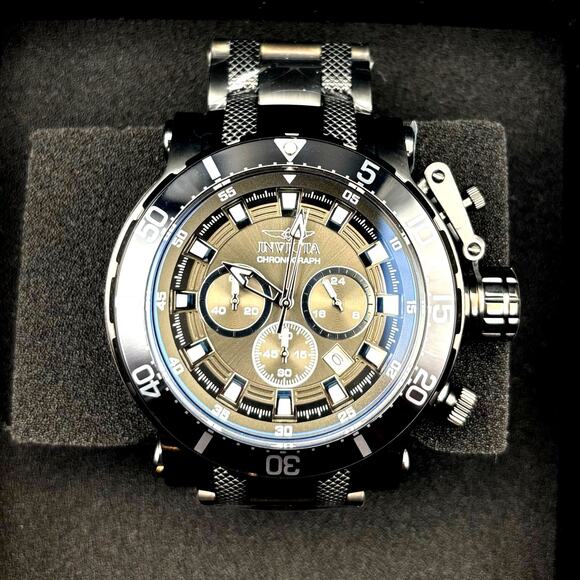 Invicta Coalition Forces 32727 Mens 52mm Black Stainless Chronograph Quartz 100m - Picture 1 of 17